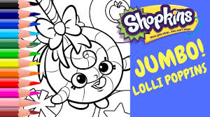Dislikes having sticky seats from sticky sweets! Jumbo Shopkins Coloring Lolli Poppins Coloring Pages Coloring Book How To Color Learn Colors Diy Youtube