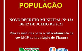 Sobre a identificação dos concelhos com risco elevado, o executivo decidiu aplicar o critério geral do centro europeu. Decreto NÂº 132 Novas Medidas No Enfrentamento Da Covid 19 Prefeitura Municipal De Planura