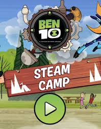 Play Free Online Ben 10 Steam Camp Game In 2020 Steam Camp Camping Games Online Fun