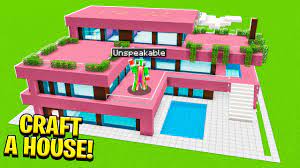 Are there any other games besides minecraft on unspeakable? How To Craft A Large Modern House Tutorial Youtube