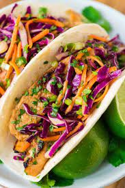 Are grilled chicken tacos healthy. Grilled Ginger Chicken Tacos With Crunchy Asian Slaw