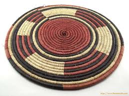 dessous de plat typique de la vannerie africaine tissee a la main a base de paille resiste a la chaleur weaving kitchen home decor
