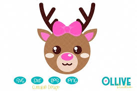 700+ vectors, stock photos & psd files. Svg Christmas Cute Reindeer Girl 386368 Cut Files Design Bundles