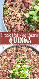 Vegan Red Beans And Quinoa Recipe Crock Pot Red Beans And Quinoa Recipe Slow Cooker Red Beans And Qui Slow Cooker Red Beans Vegetarian Comfort Food Red Beans