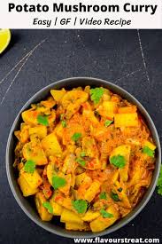 Potato Mushroom Curry A Gluten Free Nut Free Curry That Is Easy And Quick To Make This Semi Dry Vegetable Curry Recipes Curry Recipes Easy Vegetable Curry