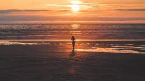 We have an extensive collection of amazing background images carefully chosen by our community. Beach Sunset Girl 4k Foto Pantai Pantai Fotografi