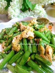 Nasi Buncis Telur Food Green Beans Asparagus