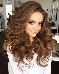 You will need time and discipline until your hair reaches the right length. 12 Big Curly Long Hairstyles 12 Wedding Hairstyle Weddinghairstyle Bridalhair Bridalhairstyles Cur Hair Styles Long Hair Styles Long Face Hairstyles