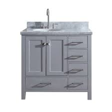 Maybe you would like to learn more about one of these? Ariel A037s L Vo Gry Gray Cambridge 37 Floor Mounted Single Basin Vanity Set With Wood Cabinet Marble Vanity Top And Left Offset Oval Bathroom Sink Marble Vanity Tops Single Bathroom Vanity Modern Bathroom