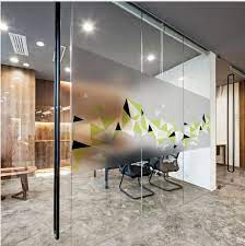 3d model of glass door 1. Beautify The Office Window Film Door Glass Design Glass Film Design Glass Partition Designs