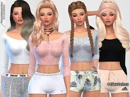 Sites archive » sims 4 updates. The Sims Resource Cute Sporty Everyday Tops By Pinkzombiecupcakes Sims 4 Downloads