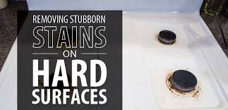 I've tried clr, limeaway, borax, baking soda and oxyclean. Removing Stubborn Stains On Hard Surfaces Rainbow International