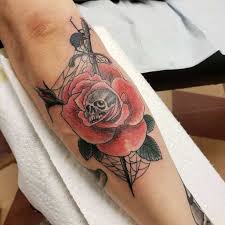 9 skull and roses tattoos designs; Top 80 Best Skull And Rose Tattoo Ideas 2021 Inspiration Guide