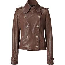 D G Dolce Gabbana Brown Double Breasted Vintage Leather Jacket 667 Liked On Polyvore Featuri Vintage Leather Jacket Leather Jackets Women Leather Jacket