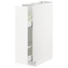 Metod Maximera Element Bas Rgts Coulissants Blanc Kungsbacka Blanc Mat 20x60 Cm In 2020 Unterschrank Ausziehbare Schublade Und Ikea