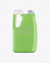 Plastic Jerrycan Mockup Halfside Back View In Jerrycan Mockups On Yellow Images Object Mockups