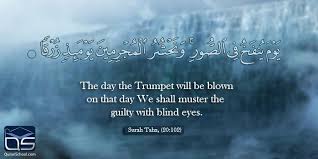 The Day The Trumpet Will Be Blown On That Day We Shall Muster The Guilty With Blind Eyes Quran Surah Learn Quran Online Quran How To Memorize Things