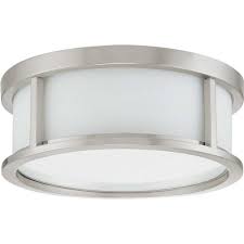 These are energy efficient bulbs that consume much less energy than traditional light bulbs. Fluorescent Flush Mount Ceiling Fixture