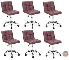 Madison Park Set Of 6 Easy Glide Office Chair Tto Burgundy Desk Chair Task Home Or Office Chair Office Furniture Furniture Chair Eames Lounge Chair