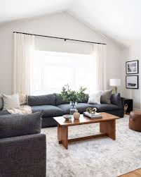 It's a living room with mostly ikea furniture including sofa, chair (s), tables and more. Leclair Decor On Instagram Another View From Our Ldcommunityproject Reveal We Splurged On A Few Living Room Makeover Room Makeover Warm Modern Living Room