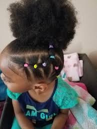 Multi Color Ponytails Puff Ball Ponytail African American Girl Lil Girl Hairstyles Hair Styles Kids Hairstyles Girls