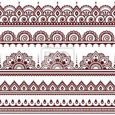 Ornamentales muster im orientalischen stil. Mehndi Indische Henna Tatowierung Braun Nahtlose Muster Design Elemente Leinwandbilder Bilder Hindi Stickerei Design Element Myloview De