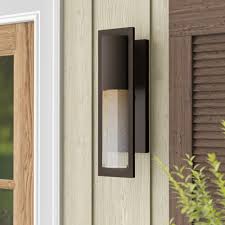 Reminiscent of a classic street lantern, its sleek glass shade and robust steel frame enclose 3 incandescent bulbs that emanate a. Wayfair Modern Contemporary Outdoor Wall Lighting You Ll Love In 2021