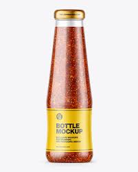 Discover free hd ketchup png images. Chili Sauce Bottle Mockup In Bottle Mockups On Yellow Images Object Mockups