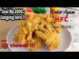 Belom Ada Yang Jual Ceker Ayam Kfc Tanpa Tulang Youtube Resep Masakan Indonesia Ide Makanan Resep