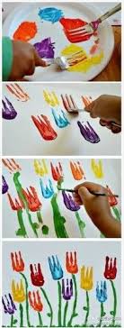 Fleur A La Fourchette Avec Images Craft L Art Prescolaire Creations De Maternelle