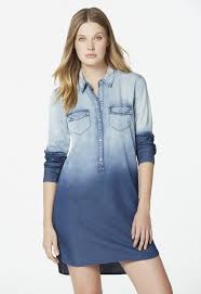 Ombre Chambray Shirt Dress Pano Chambray Ropa