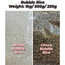 Dalam mangkuk lain campurkan bubble rice dan almond nibs.tuangkan coklat cair ke dalam adunan bubble rice dan gaul hingga coklat bersalut sekata dengan bubble rice. 1kg 500g 250g White Bubble Rice Choco Bubble Rice Cereal Crispy Bubble Rice Puffed Rice Bubble Rice Chocolate Shopee Malaysia
