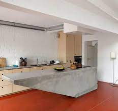 Cuisine, cuisine effet beton, plan de travail effet béton foncé cuisine stratifie, carrelage intérieur effet béton usé 60x120 anthracite, béton ciré dans la cuisine prix couleurs conseils, effet béton et tons. Ilot Central En Beton Ou L Accent Industriel Dans Notre Cuisine Design Feria