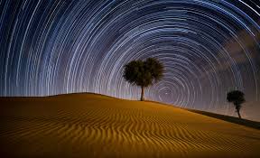 Star Trails At Desert Star Trails Dubai Desert Space Pictures