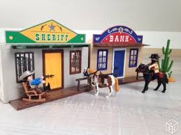 Playmobil Sheriff And Bank Western Jouet Enfant Jouet Jeu Jouet