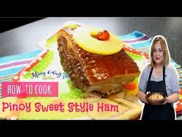 Pinoy Style Sweet Ham Pang Noche Buena Youtube In 2020 Sweet Filipino Recipes Food