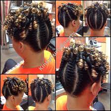 Dry Flat Twists And Rods One Of My Signature Updo S Natural Hair Twists Natural Hair Flat Twist Hair Styles