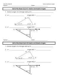 Interior And Exterior Angles Of A Triangle By Mathaholic101 Teachers Pay Teachers Interior And Exterior Angles Exterior Angles Interior And Exterior