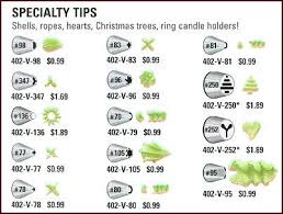 Ateco Chart For Specialy Decorating Tips Cake Tips