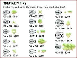 ateco chart for specialy decorating tips cake tips