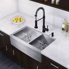 Black kitchen faucet with silver sink. Black Sinks In Kitchens Novocom Top