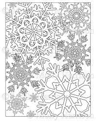 Adult coloring books are also available. Snowflake Coloring Page Various Snowflakes Printable Etsy