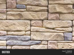 How to stack a stone border. Stacked Stone Wall Image Photo Free Trial Bigstock