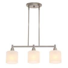 We have 12 images about home depot kitchen lighting including images, pictures, photos, wallpapers, and more. Hampton Bay Oron 3 Light Brushed Steel Island Light With White Glass Shades Hdp12070 The Home Depot