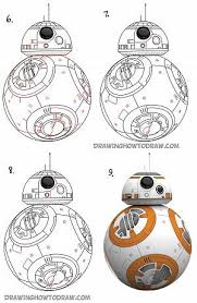 How To Draw Bb 8 Beeby Ate Droid From Star Wars Drawing Tutorial How To Draw Step By Step Drawing Tutorials Star Wars Drawings Star Wars Bb8 Step By Step Drawing