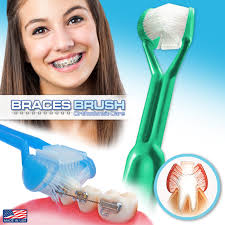 Christmas tree toothbrush for braces. Dentrust Braces Brush Clinically Proven Orthodontic S