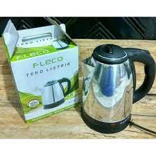 Coffee maker electric siroca automatic grinder mesin kopi elektrik: Harga Promo Teko Listrik Pemanas Air Stainless 1 8l Kettle Listrik Fleco F 718 Shopee Indonesia