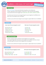 Looking for phrases related to the word tussenvoegsel? 2