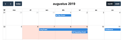 Fullcalendar 4 3 Adding Title To Background Event Stack Overflow