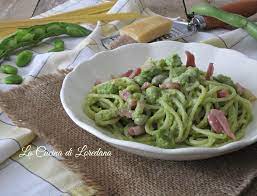 Spaghetti Con Pesto Di Fave Fresche Ricette Cibo Etnico Idee Alimentari